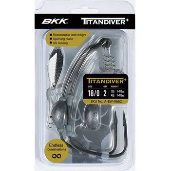 Rybářský háček BKK Háček Titan DiverPlus Velikost 8/0 2ks