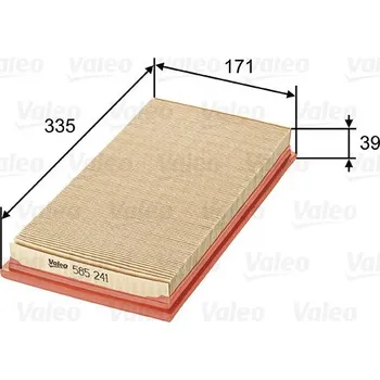 Filtr do auta Vzduchový filtr VALEO 585241