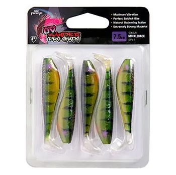 Umělá nástraha FOX Rage Gumová nástraha Zander Pro Shad 7,5cm UV Stickleback 5ks