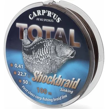 Příze Carp´R´Us Šňůra Total Shock Braid 100m 0,30mm 13,61kg