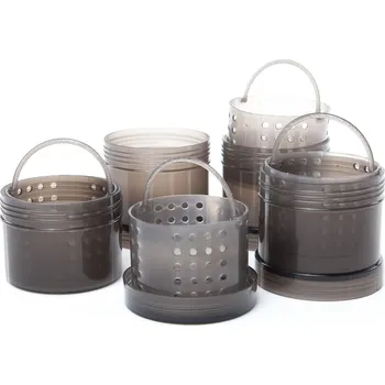 Pouzdro na rybářské vybavení RidgeMonkey Kelímek Modular Hookbait Pots Black 4ks