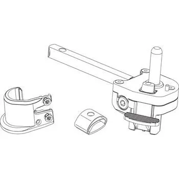 Okno MACO RUSTICO aretační kloub BLR, přímý hák/čep, vel. L90, pravá, černá (102057)