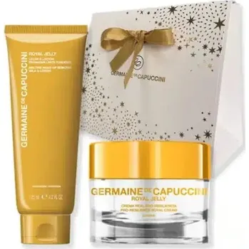 Kosmetická sada Germaine de Capuccini Royal Jelly Moments Extreme Set - Pleťový krém pro suchou až velmi suchou pleť 50 ml + Odličovací pleťové mléko 125 ml Dárková sada