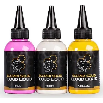 Návnadové aroma Nash Booster Scopex Squid Cloud Liquid 100ml Yellow