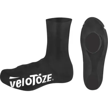 Pánské cyklistické tretry VELOTOZE Návleky treter ROAD latex vysoké černé XL