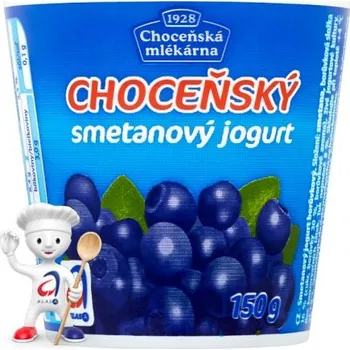 Choceňská Mlékárna Choceňský smetanový jogurt borůvkový 150g
