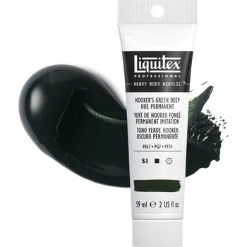 Vodová barva Akrylová barva Liquitex Heavy Body - Hookers Green Deep Hue Permanent