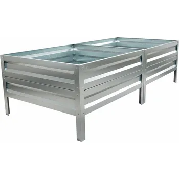 Vyvýšený záhon Vyvýšený záhon LEGI 0,65 × 2 m, pozinkovaný ocelový rám, výška 40 cm