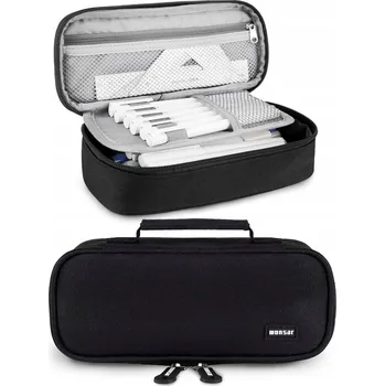 Penál PENÁL ELEGANTNÍ PROSTORNÝ ORGANIZÉR NA ŠKOLNÍ A KANCELÁŘSKÉ POTŘEBY