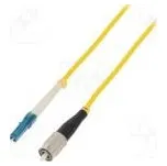 Světlovodný patch cord FC/UPC,LC/UPC 3m LSZH žlutá Økab 3mm