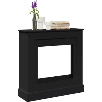 Zahradní gril zahrada-XL Krbová obestavba černá 90 x 30 x 90 cm kompozitní dřevo 854590