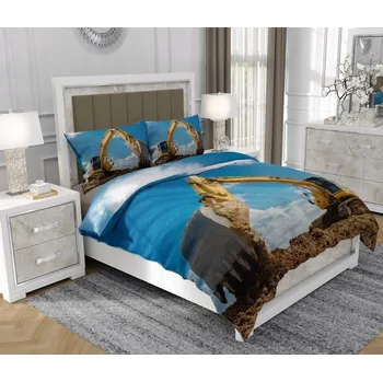 Povlečení Bavlna saténové Povlečení 140x200 cm 3D BAGR