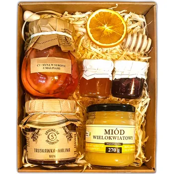 Dárkový potravinový koš DÁRKOVÁ SADA DÁREK KONFIT MED CITRON