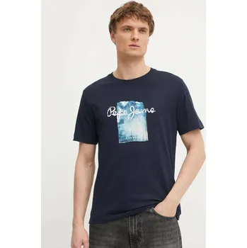 Pepe Jeans pánské modré tričko Prush 20015852-8447166260718