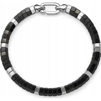 Náramek ČERNÝ PÁNSKÝ NÁRAMEK MATICE OCEL UŠLECHTILÁ 316L