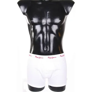 Pánské spodní prádlo Pepe Jeans pánské bílé boxerky Oliver 2 pack 20015241-5029568560950