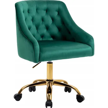 Otočná kancelářská židle ŽIDLE DO KANCELÁŘE DOMŮ KUCHYNĚ zelená