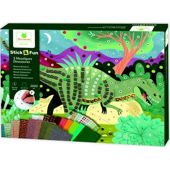 Desková hra Stick Fun - mozaika - Dinosauři (724)