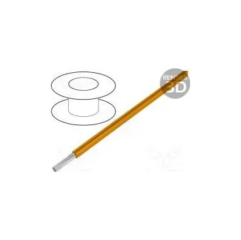 elektrický kabel Vodič HookUp Wire PVC lanko Cu 26AWG oranžová PVC 300V 30,5m