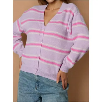 Oblečení a móda Sinsay - Pruhovaný kardigan - vícebarevná - 271FJ-MLC - 271FJ-MLC-XXS