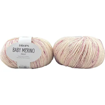 Příze Drops Baby Merino print 104 prach ze snů