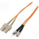 Světlovodný patch cord OM2 SC/UPC,ST/UPC 2m LSZH oranžová