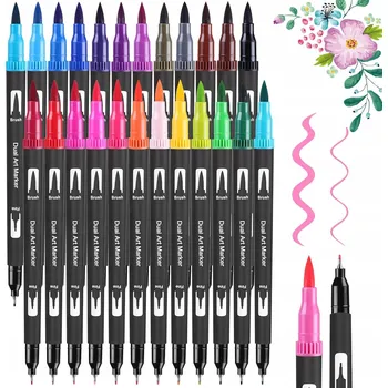 SADA OBOUSTRANNÝCH FIXY TENKÝM HROTEM 24 LINER FIXY HROTEM