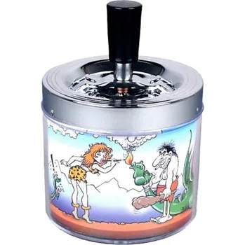 Popelník Cigaretový popelník otočný Stone Age, kovový