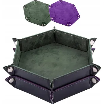 ŠESTIHRANNÁ SKLÁDACÍ PODLOŽKA / TÁC NA KOSTKY PRO RPG HRY, 2 KUSY