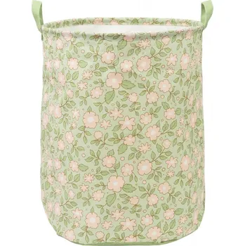 Úložný box A Little Lovely Company - úložný koš na hračky - květiny na šalvějové (1275)