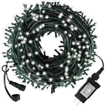 Vánoční dekorace Asao Venkovní vánoční LED řetěz – studená bílá 50 až 2000 LED Vánoční osvětlení venkovní: Studená bílá 14m - 140 led diod