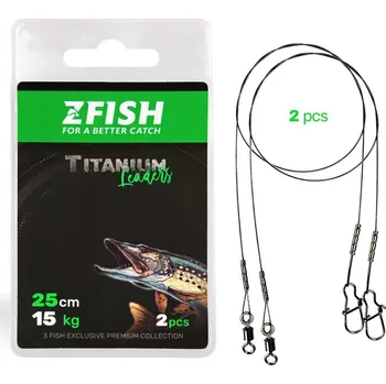 Zfish Lanko Titanium Leader 15cm 7kg 2ks