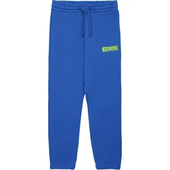 Dětské bavlněné tepláky Diesel PBASEL TROUSERS J02316 modrá 57X, vel. 106