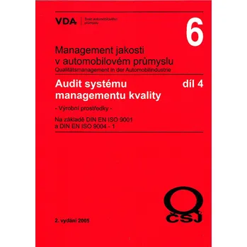 VDA 6.4 - Audit systému managementu kvality, Výrobní prostředky Jazyk: Anglicky, Varianta: Tisk