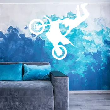 samolepka Sablio Samolepka na zeď: Motocross 2 - 60x56 cm
