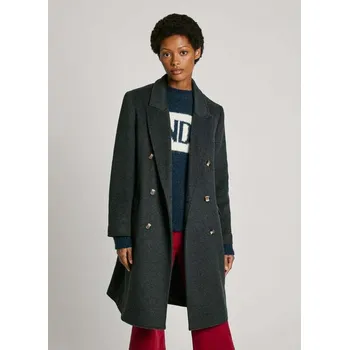 Dámský kabát Pepe Jeans dámský tmavě šedý kabát BETH 20012848-2142890