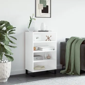 Příborník do zásuvky Nábytek XL Skříň highboard bílá 57 x 35 x 90 cm kompozitní dřevo 827236