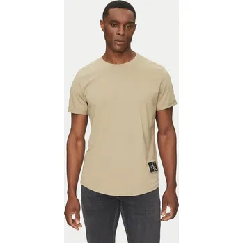 Pánské tričko Calvin Klein pánské tmavě béžové tričko 20008961-8721107504285