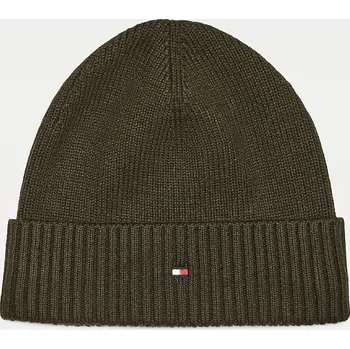 Čepice Tommy Hilfiger pánská khaki zelená zimní čepice Pima 10001084-1517651