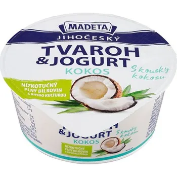 Madeta Jihočeský tvaroh & jogurt kokos 135g