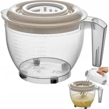 Kuchyňská mísa na mixování odměrka béžová 2,5L Grano Praktyczna