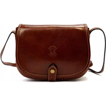 Kabelka Florence kabelka z pravé kůže hnědá