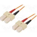 Světlovodný patch cord OM1 SC/UPC,z obou stran 2m LSZH