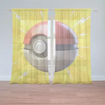 Záclona Sablio Záclony Pokemon ball Exploze: 2ks 150x250cm