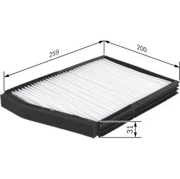 Kabinový filtr Kabinový (pylový) filtr BOSCH 1 987 432 175