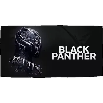 Osuška Sablio Ručník BLACK PANTHER z profilu Černý - 50x100 cm