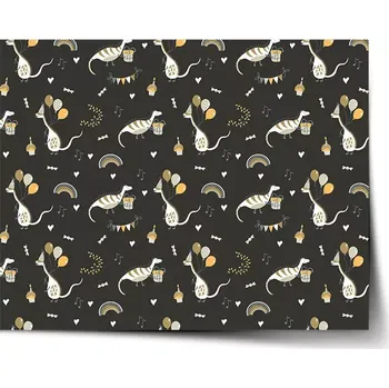 Plakát Sablio Plakát Dinosauří párty - 90x60 cm