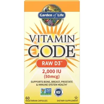 Vitamín D3 - RAW Vitamin Code - 2000IU - 120 kapslí