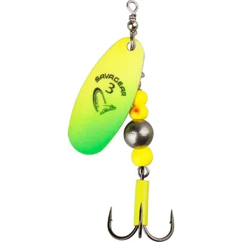 Umělá nástraha Savage Gear Třpytka Caviar Spinner Velikost 3 9,5g Fluo Yellow / Chartreuse