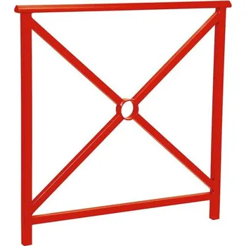 Zábradlí Procity Zábradlí Lisabon s madlem, délka 1000 mm, jednoduchý kříž, barva červená RAL3020